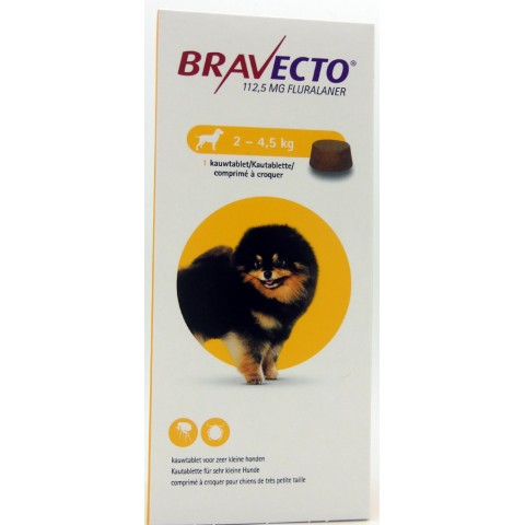 BRAVECTO Cpr chien 2-4,5kg B/1