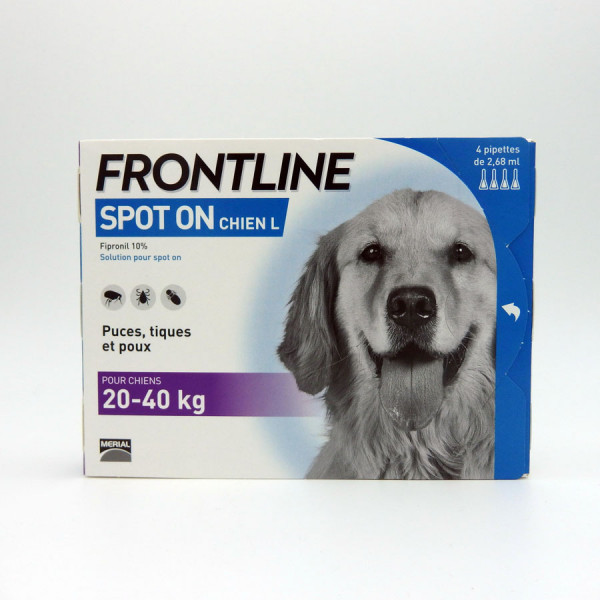 Soin antiparasitaire Spot On pour chiens Frontline