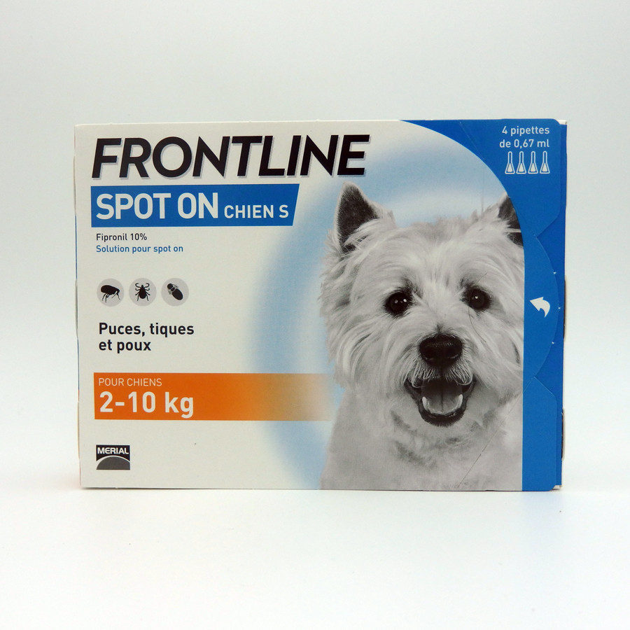 Frontline Combo pour chien de 2 à 10kg 4 pipettes (S) | VETOBEST