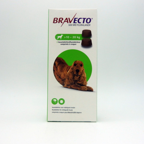 BRAVECTO Chien 10-20 kg Boite 2 Comprimé