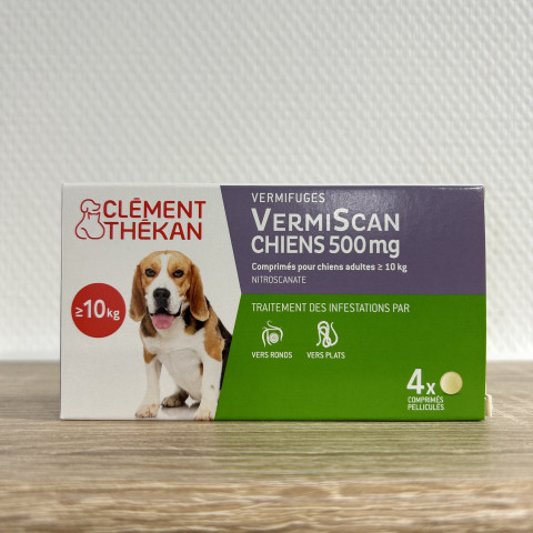 VERMISCAN Chiens 500 mg vermifuge interne