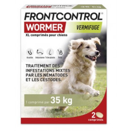 FRONTCONTROL XL Vermifuge Chien 2 Comprimés