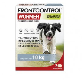 FRONTCONTROL Vermifuge Chien 2 comprimés