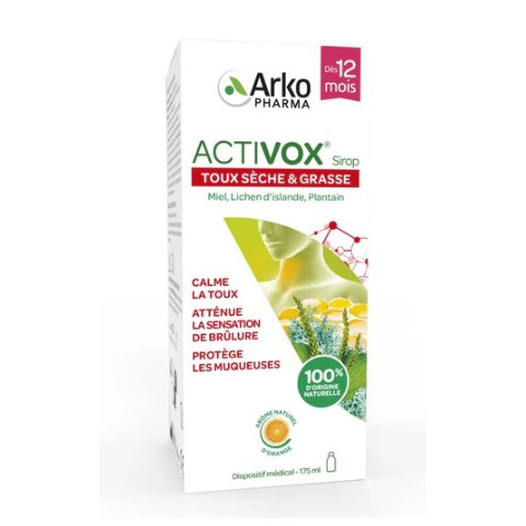 ACTIVOX SIROP TX SECHE&GRASS 175ML