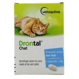 DRONTAL CHAT comprimés boite de 4