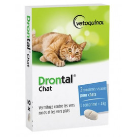 DRONTAL CHAT comprimés boite de 2