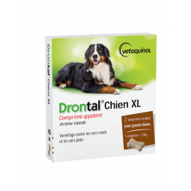 DRONTAL XL GRAND CHIEN Boite de 2 comprimés appétents